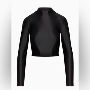 Aritzia’s Babaton Satinette Mockneck Longsleeve, size Medium, NWOT